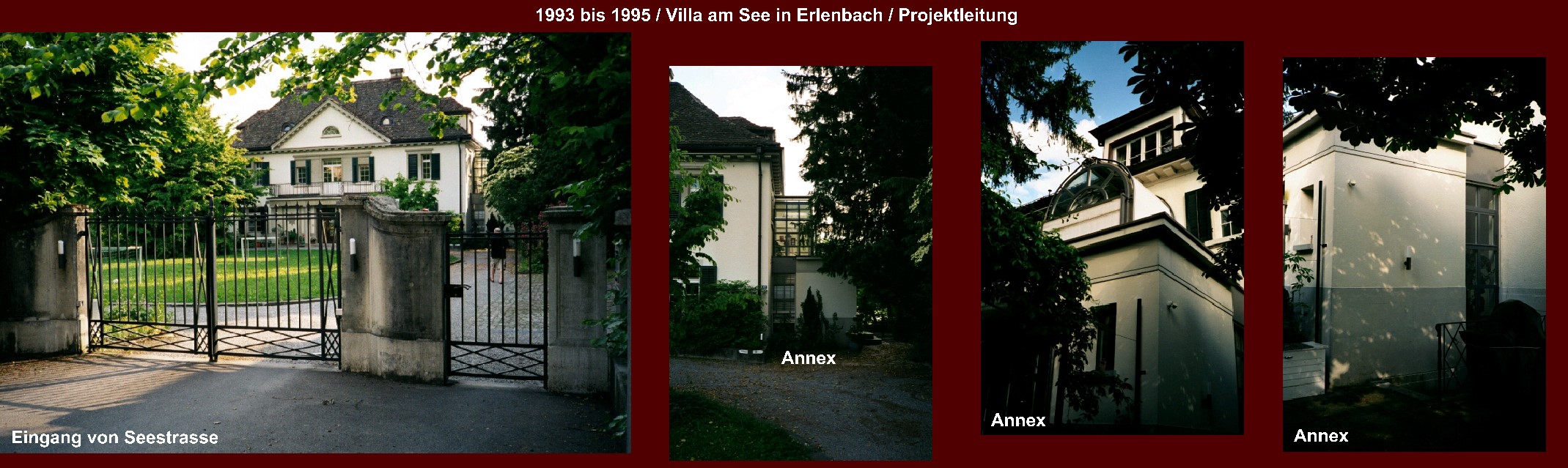 Villa am See mit Bootshaus